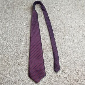 Classic Striped Burgundy Tie